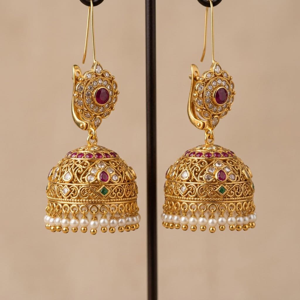 Heritage Jhumka Earrings