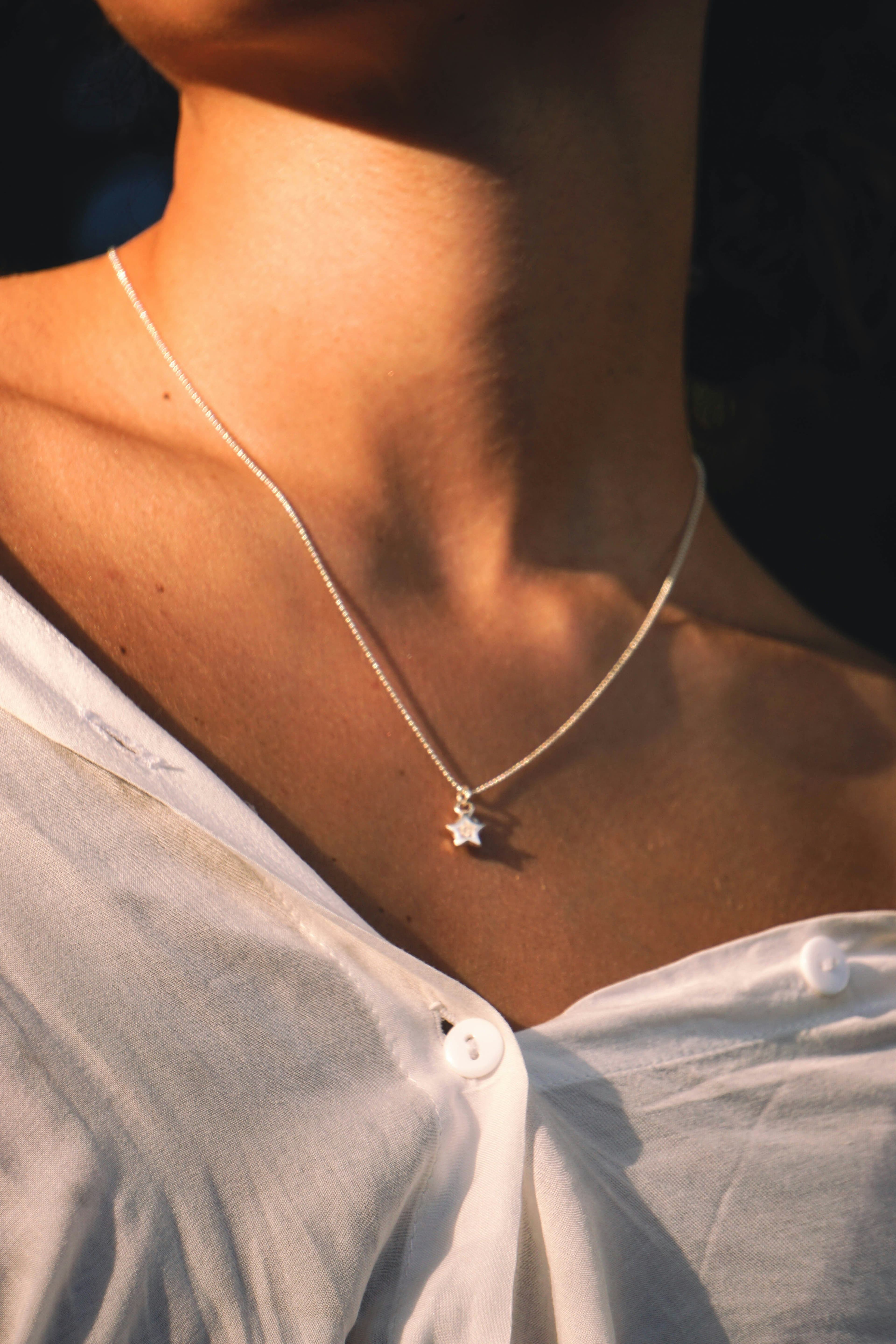 Aurora Sapphire & Diamond Necklace
