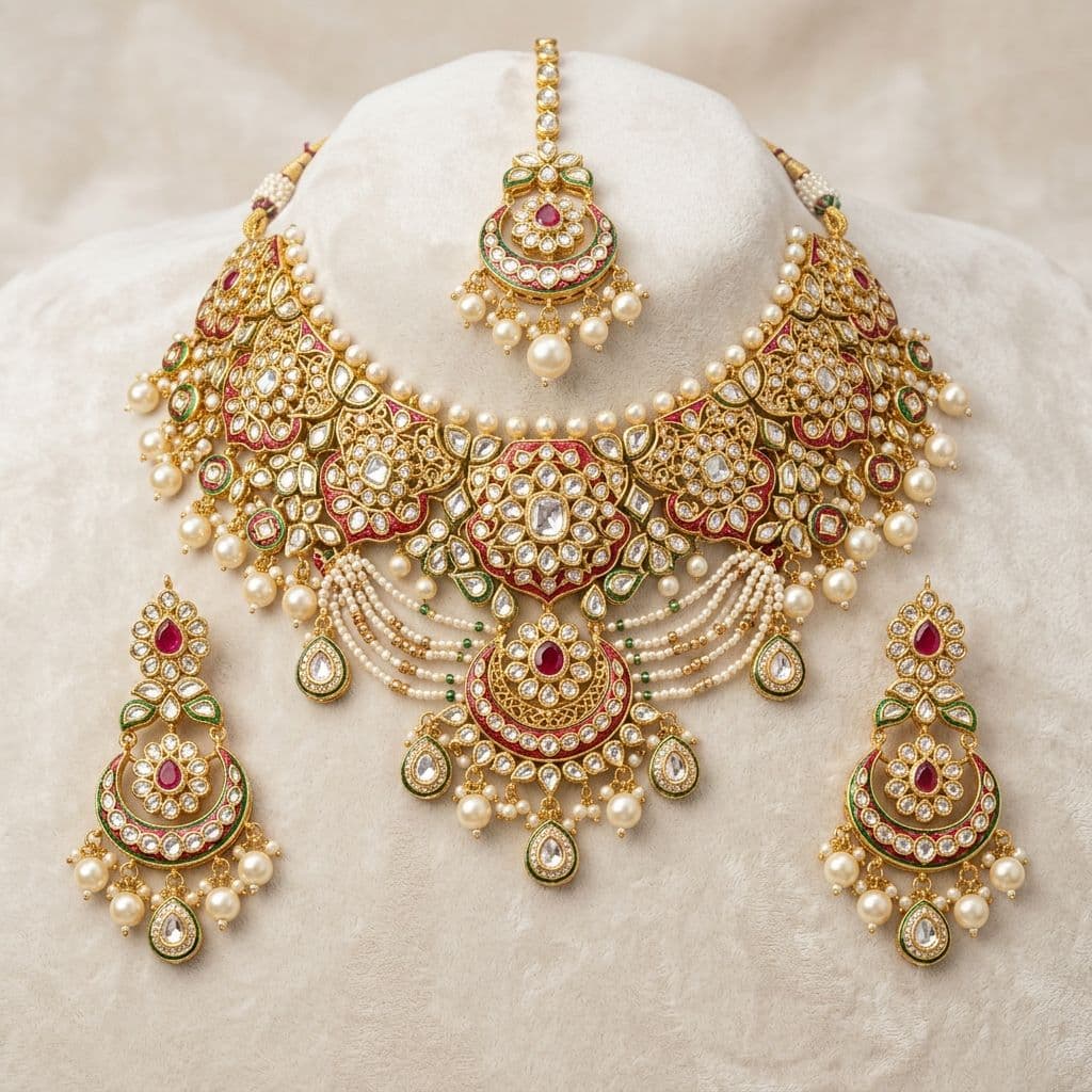 Festive Kundan Necklace Set